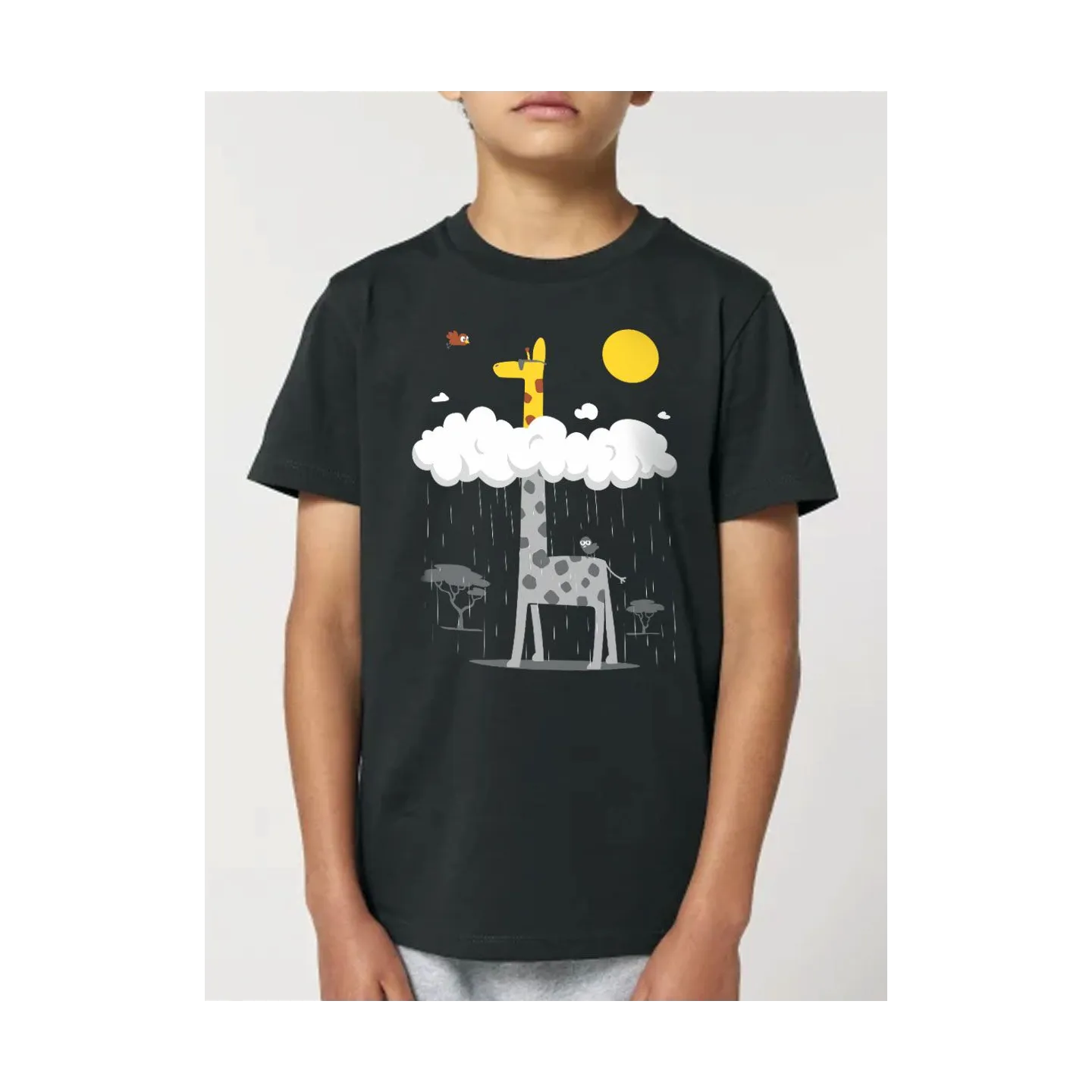 T-shirt enfant "GIRAFE AU SOLEIL" by LeDuc