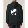 VESTE ZIP A CAPUCHE "YING YANG CAT" by LeDuc