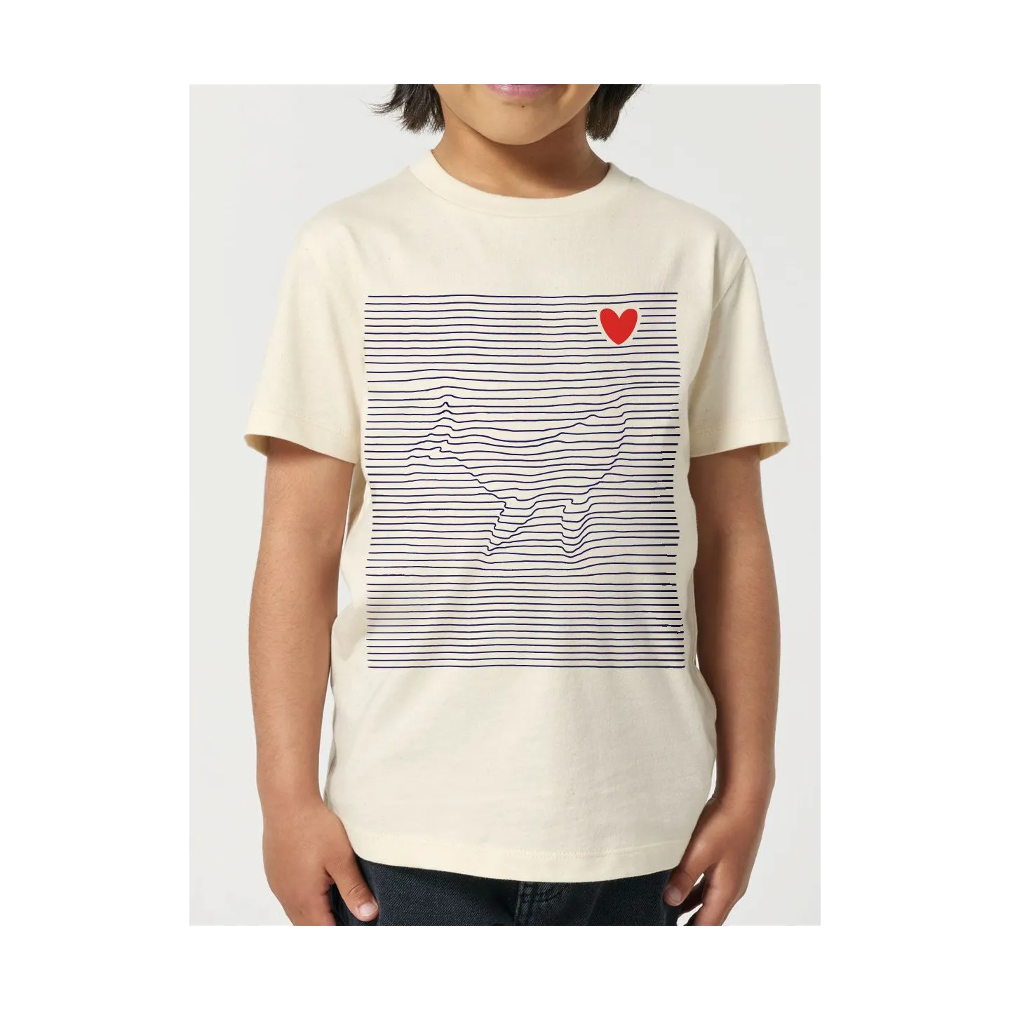 T-shirt enfant "BALEINE MARINIERE"