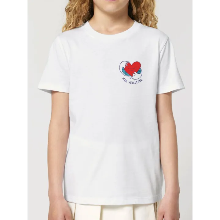 T-shirt manches courtes pour enfant "VAGUE DAMOUR"