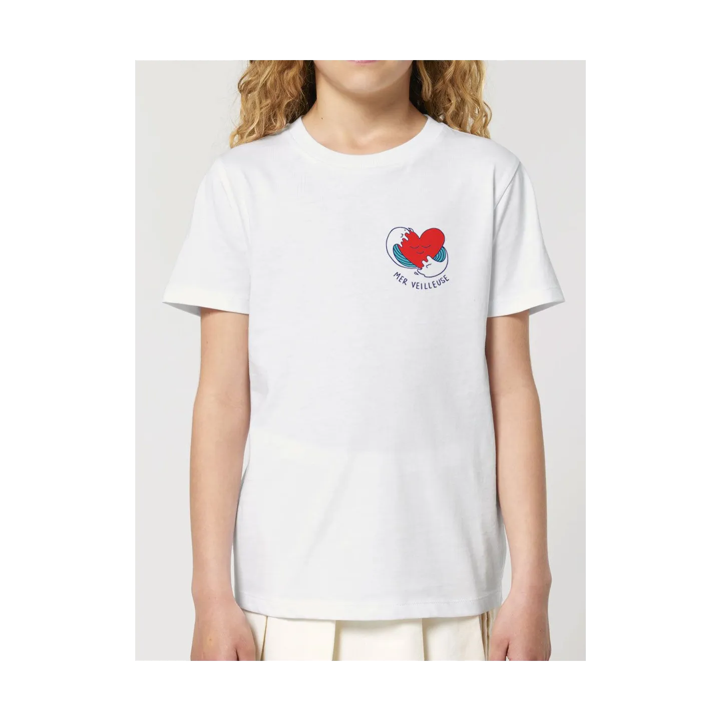 T-shirt manches courtes pour enfant "VAGUE DAMOUR"