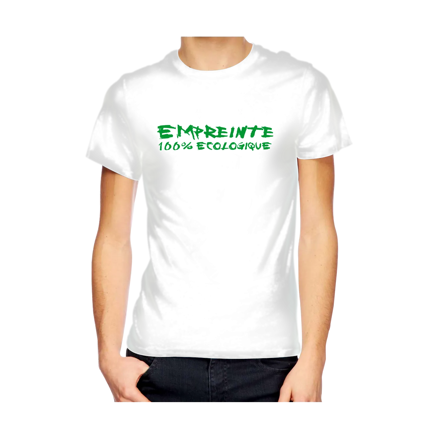 T-shirt homme "empreinte écolo"