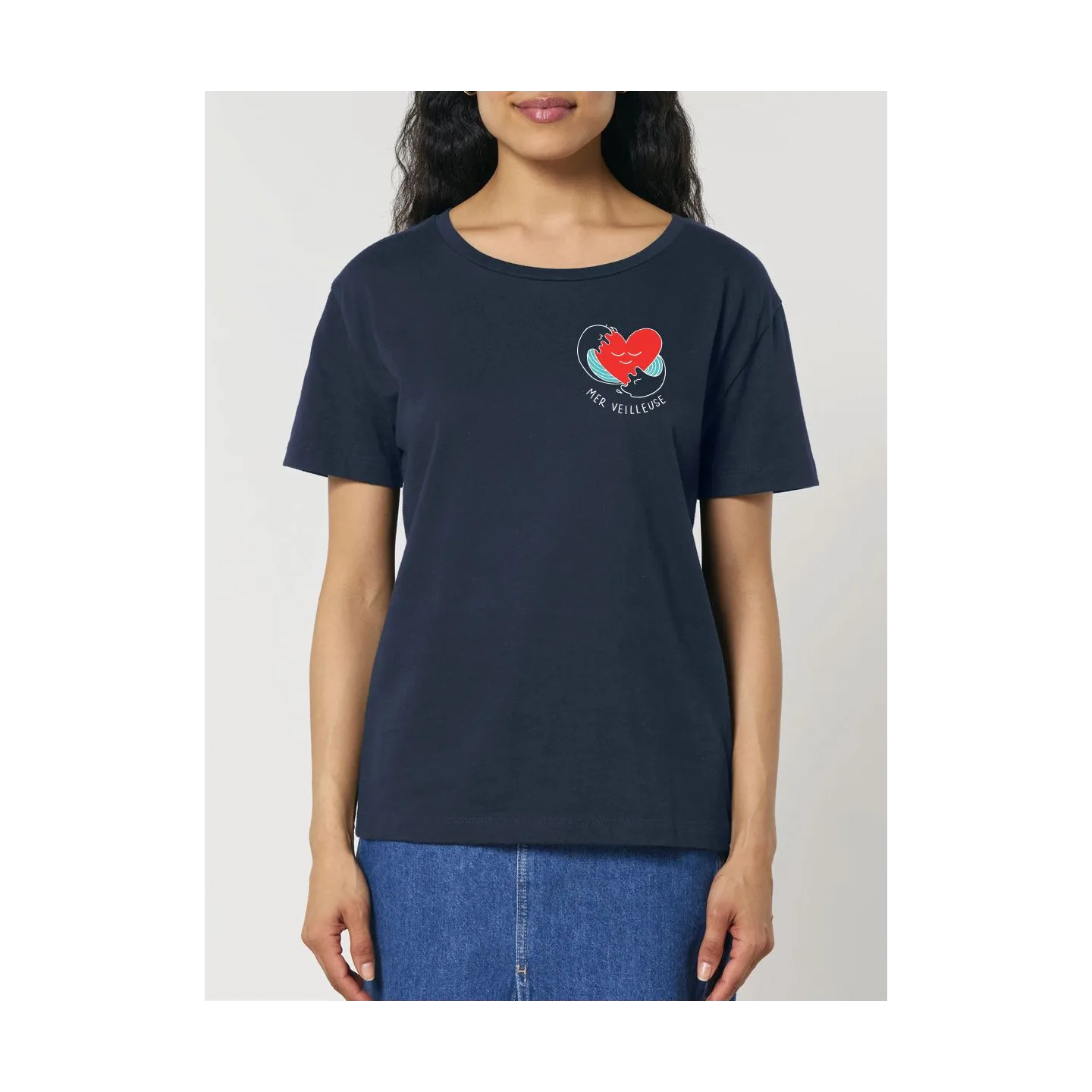 T-shirt femme "MER VEILLEUSE"