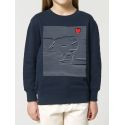Sweat enfant "Baleine marinière"