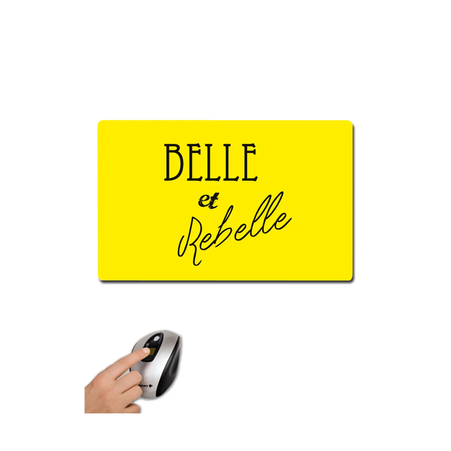 Tapis de souris "Belle et rebelle"