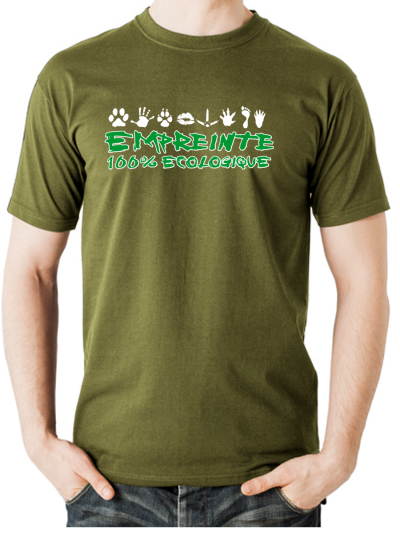 T-shirt homme "Empreinte écolo"