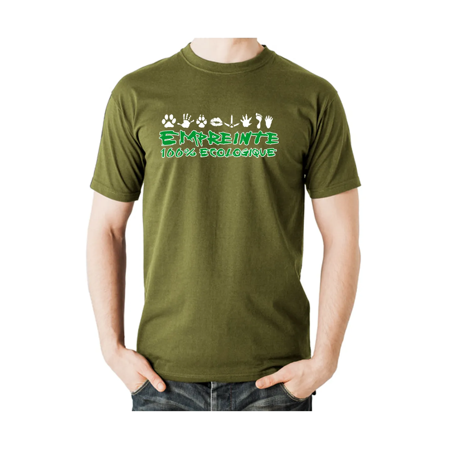 T-shirt homme "empreinte écolo"