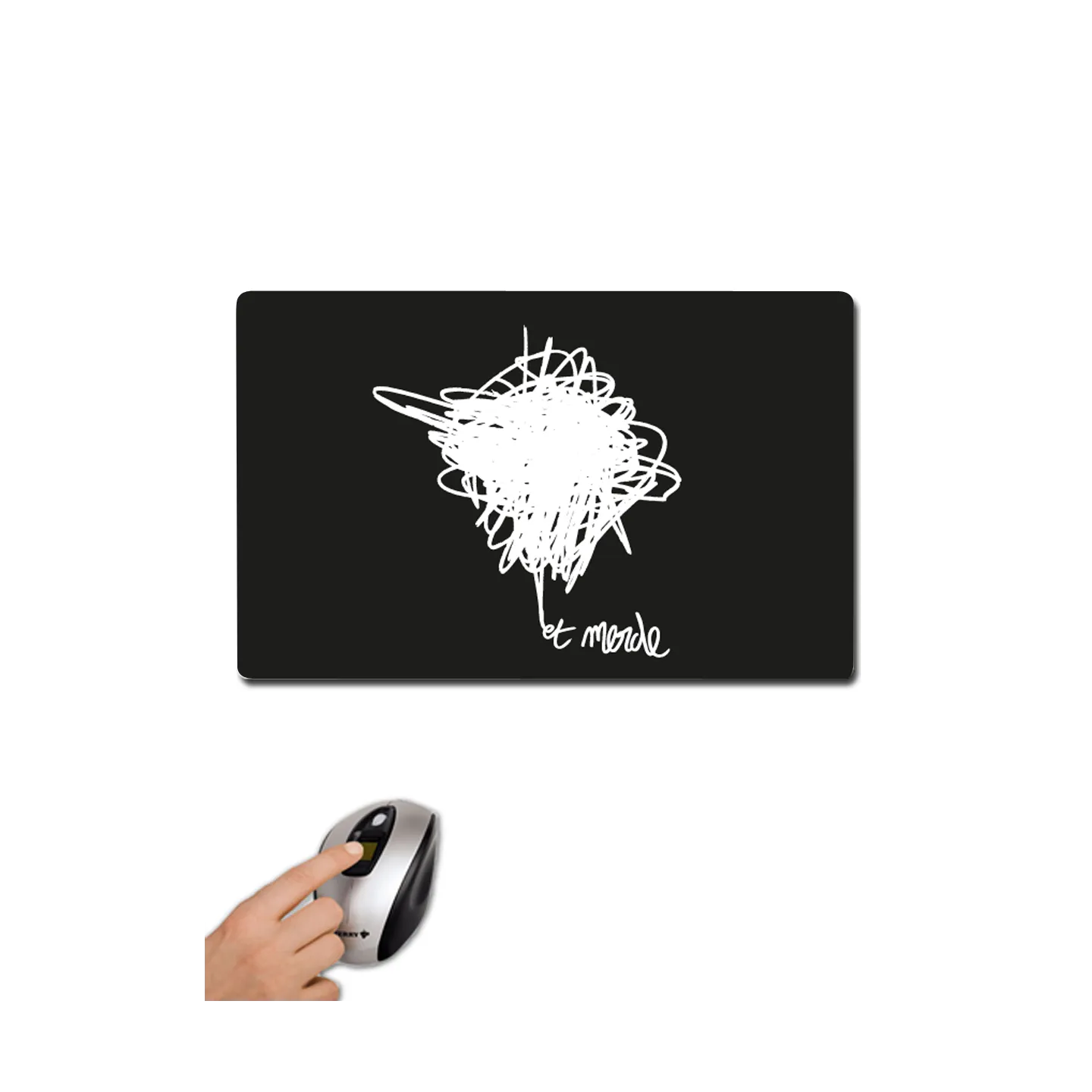 Tapis de souris "Et merde"