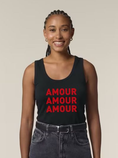 DÉBARDEUR FEMME "AMOUR AMOUR AMOUR"