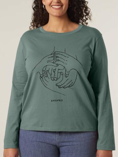 T-SHIRT MANCHES LONGUES FEMME "ENSEMBLE"