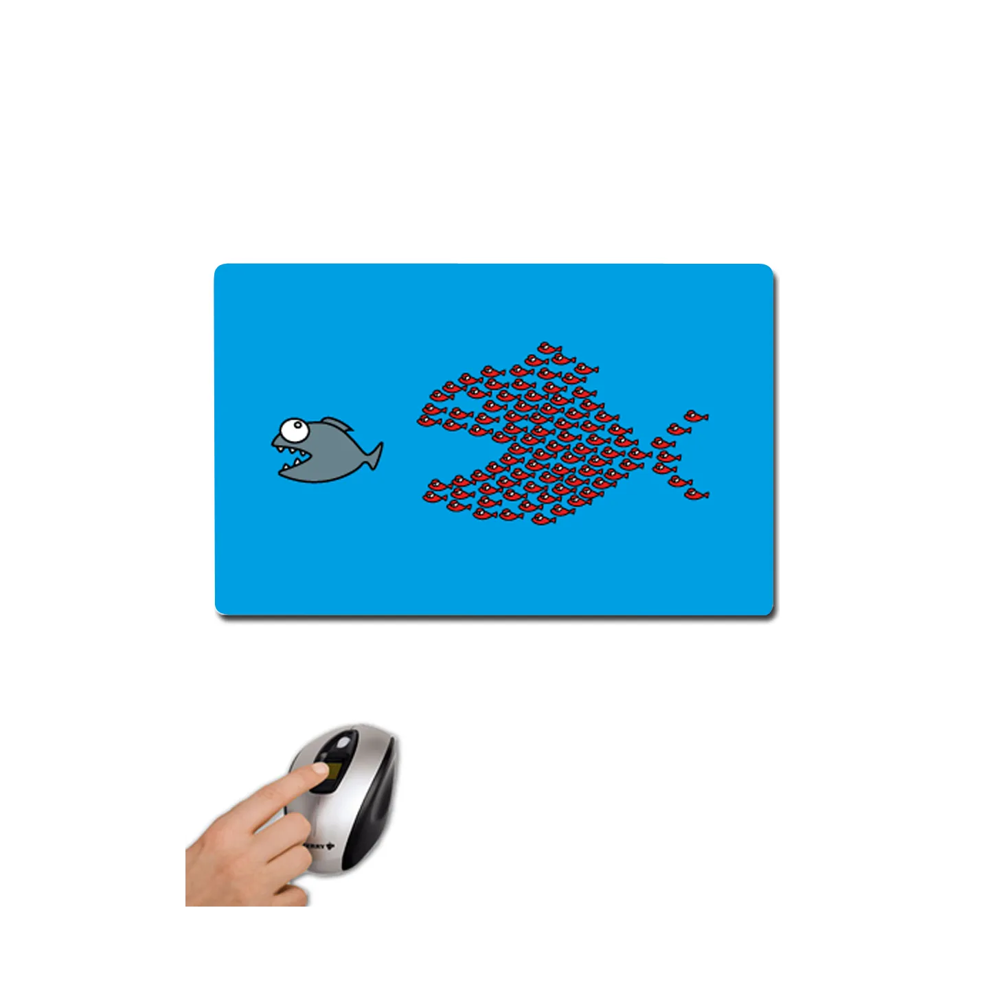Tapis de souris "Poissons unis"
