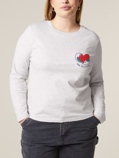 T-SHIRT MANCHES LONGUES FEMME "MER VEUILLEUSE"