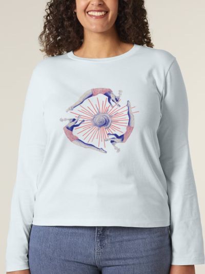 T-SHIRT MANCHES LONGUES FEMME "NAGEUSES" PAR RULIANO DES BOIS
