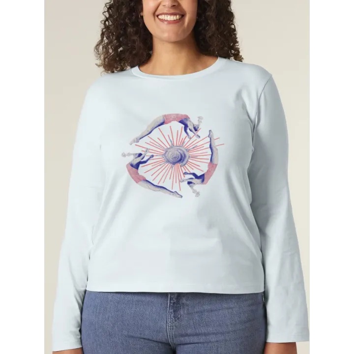T-SHIRT MANCHES LONGUES FEMME "NAGEUSES" PAR RULIANO DES BOIS