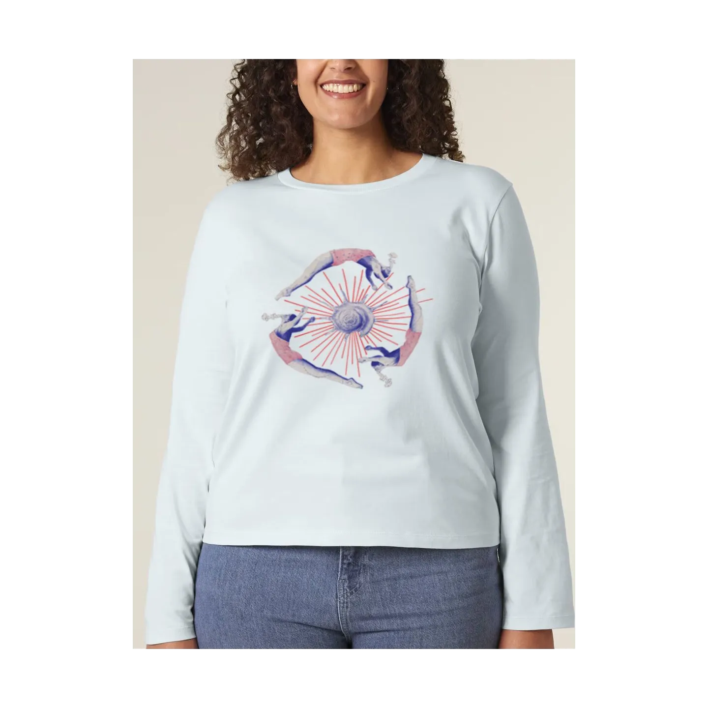 T-SHIRT MANCHES LONGUES FEMME "NAGEUSES" PAR RULIANO DES BOIS