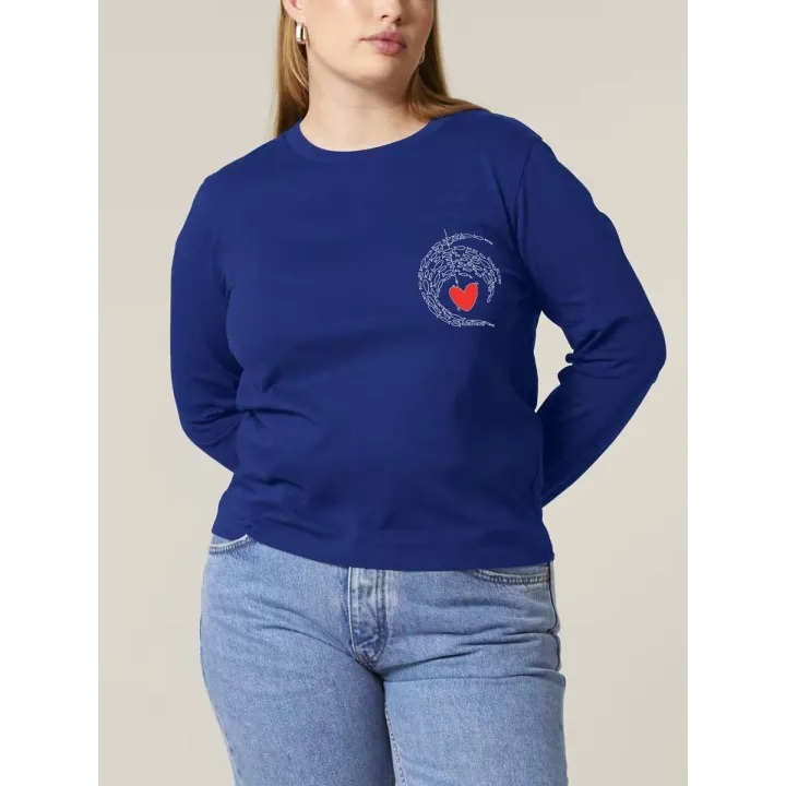 T-SHIRT MANCHES LONGUES FEMME "VAGUE DAMOUR"