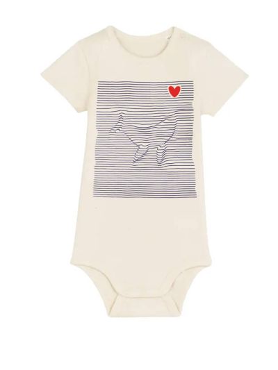 BODY BÉBÉ ''BALEINE MARINIERE''
