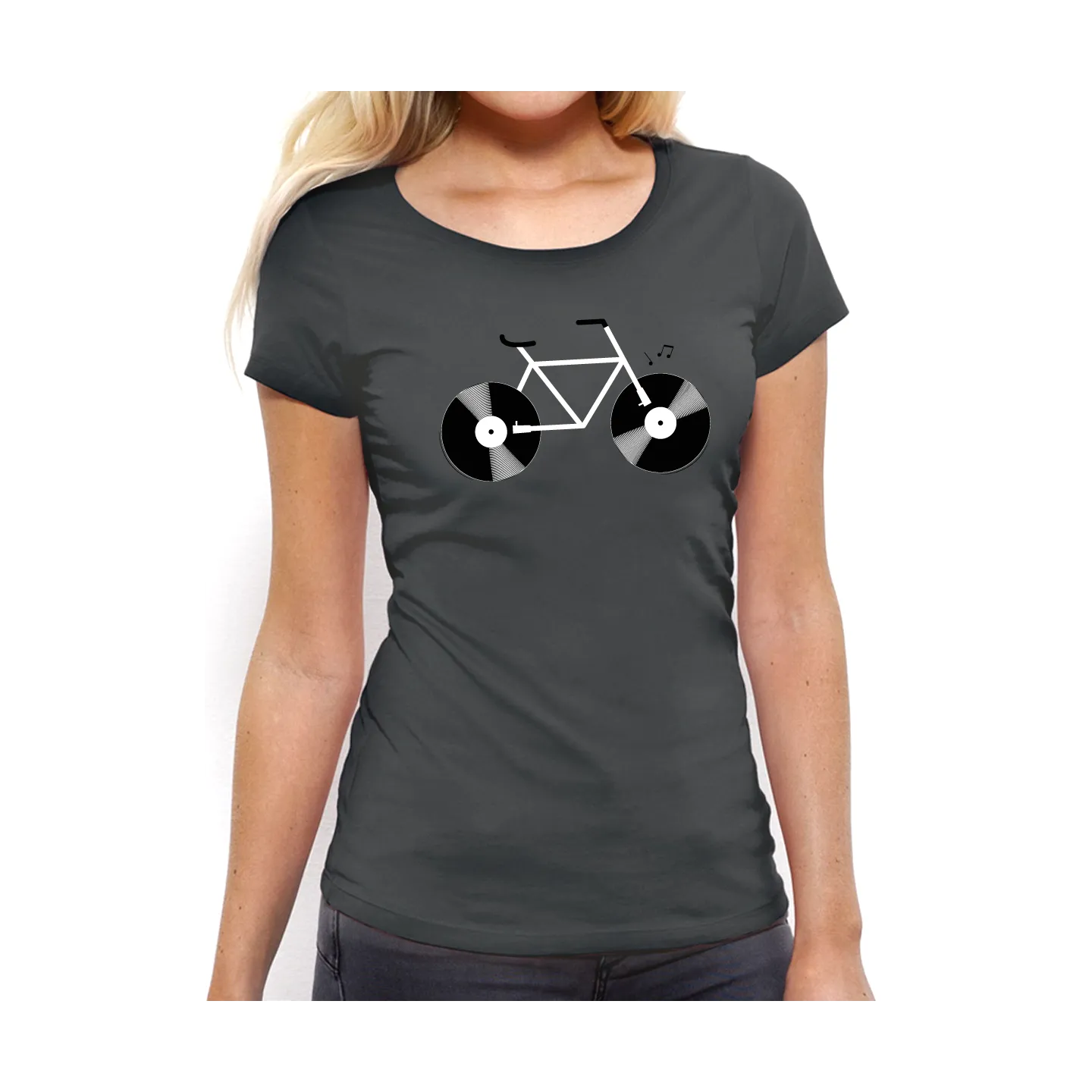 T-shirt femme "Velo Vinyle"
