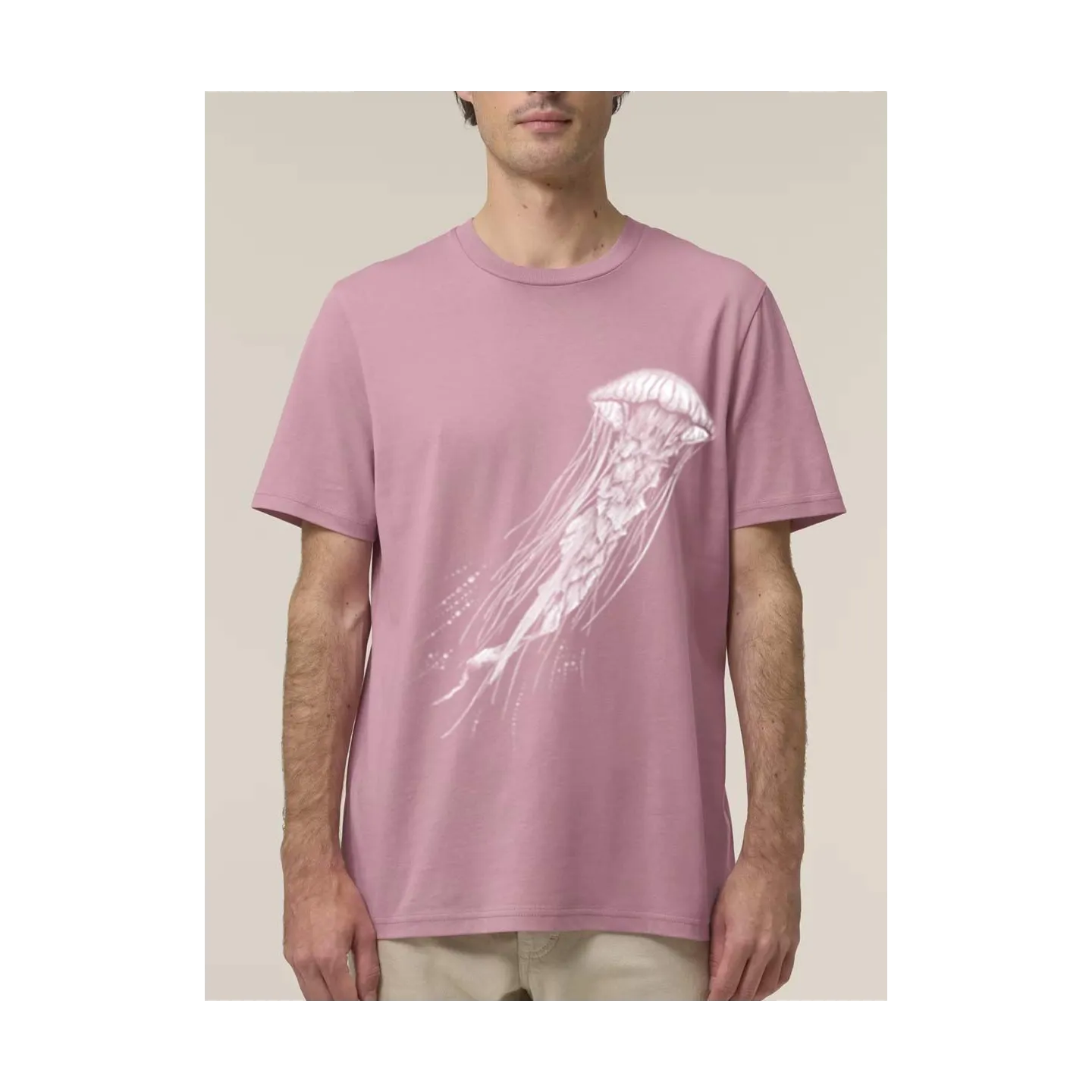 T-SHIRT HOMME MANCHES COURTES "MAINS CŒUR" PAR THE INK