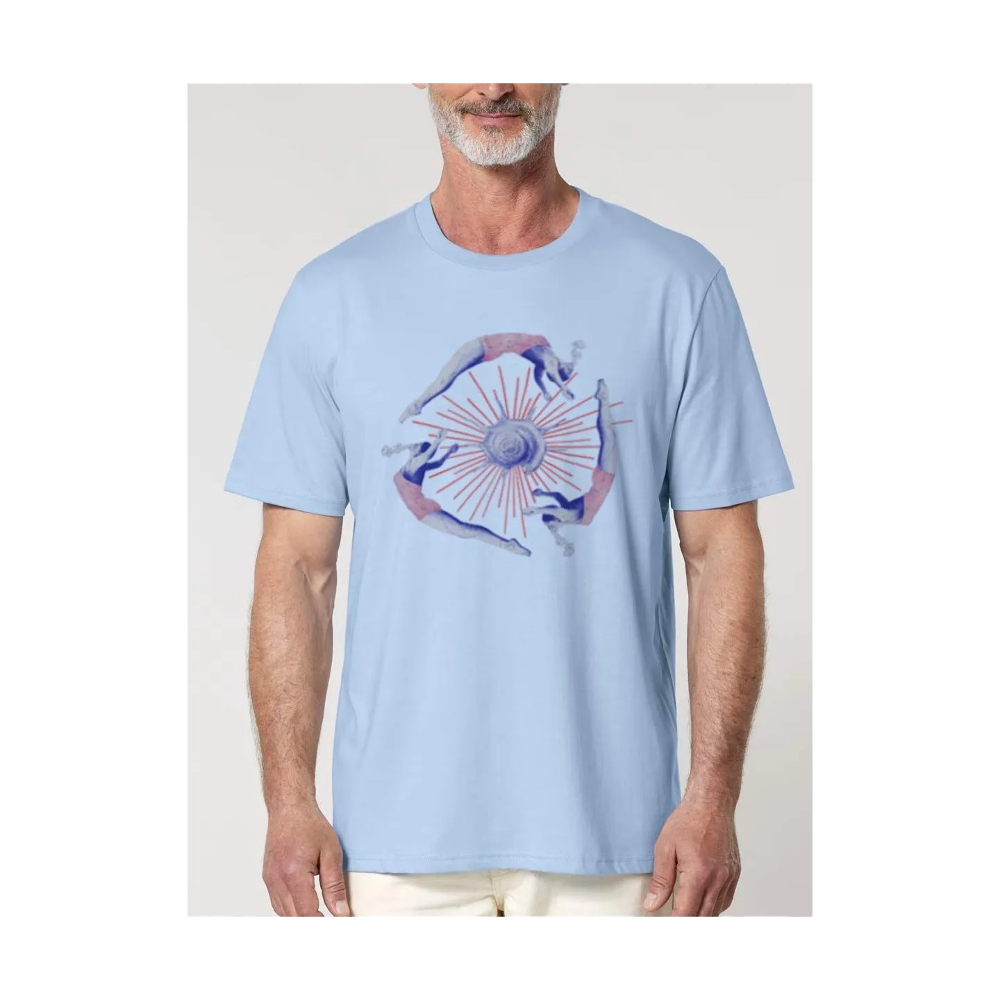 T-SHIRT HOMME MANCHES COURTES "NAGEUSES"