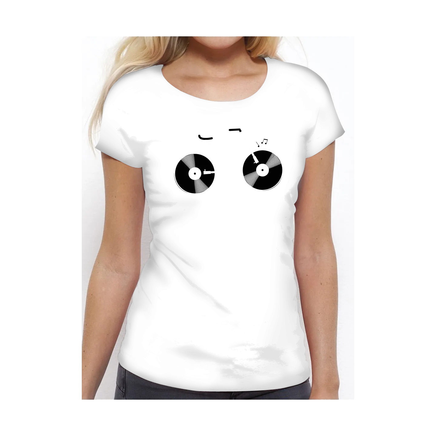 T-shirt femme "Velo Vinyle"