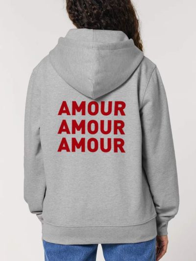 VESTE ZIP FEMME "AMOUR AMOUR AMOUR"