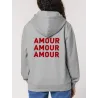 VESTE ZIP FEMME "AMOUR AMOUR AMOUR"