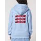 VESTE ZIP FEMME "AMOUR AMOUR AMOUR"