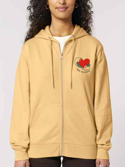 VESTE ZIP UNISEXE "MER VEUILLEUSE"