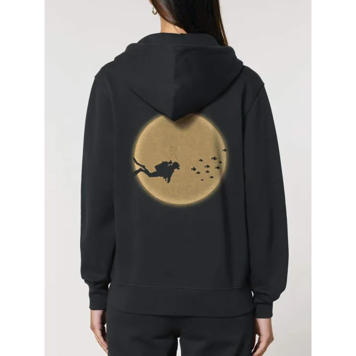 VESTE ZIP FEMME "PLONGEUR DE L'ESPACE" PAR LEDUC