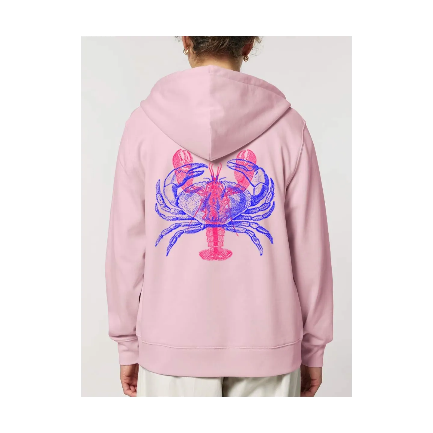 VESTE ZIP FEMME "HOMARD/CRABE" PAR RULIANO DES BOIS