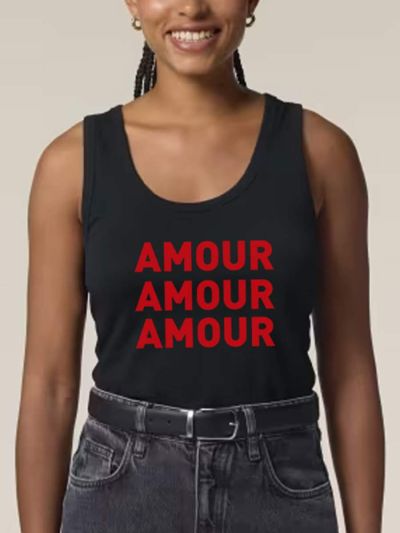 DÉBARDEUR FEMME "AMOUR AMOUR AMOUR"