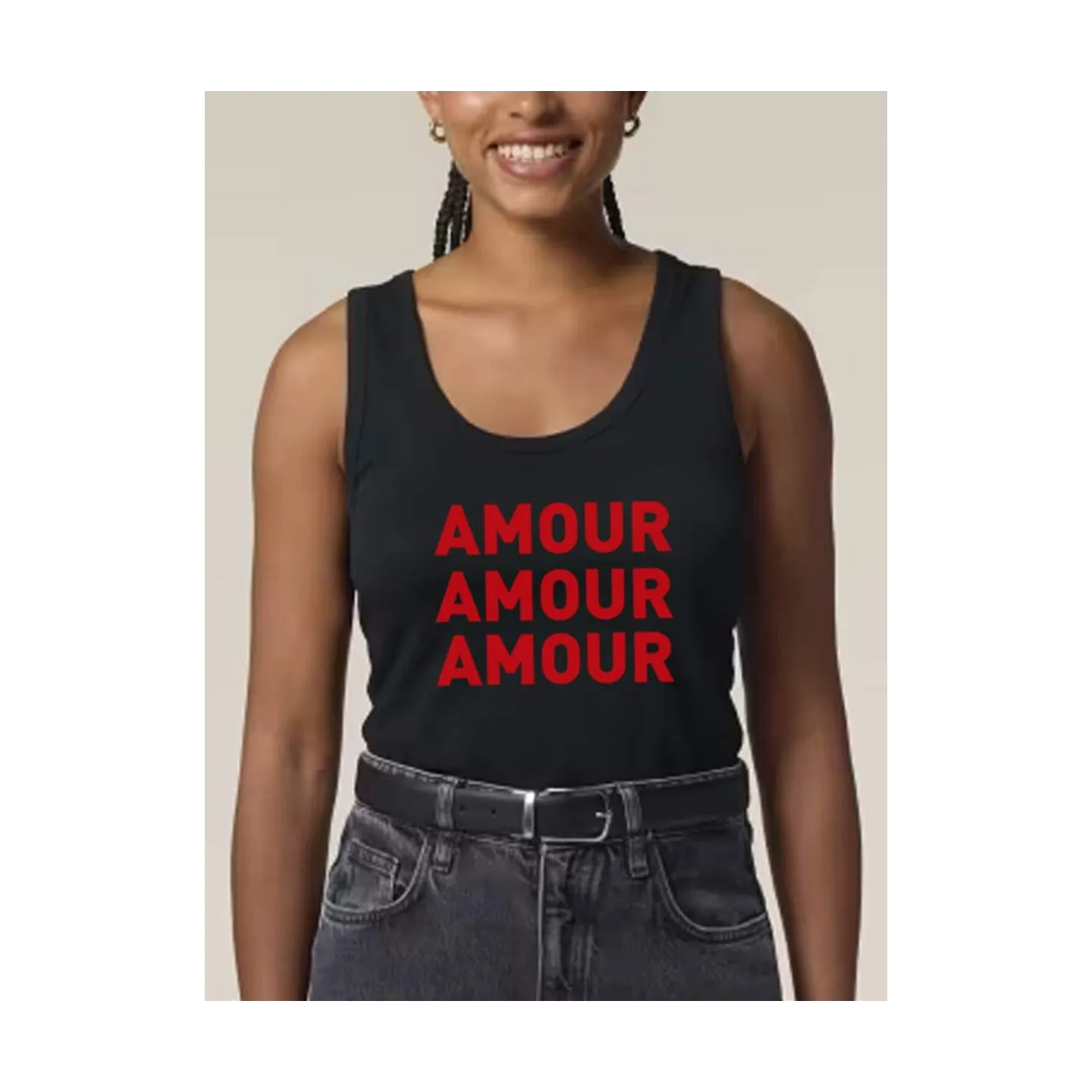 DÉBARDEUR FEMME "AMOUR AMOUR AMOUR"