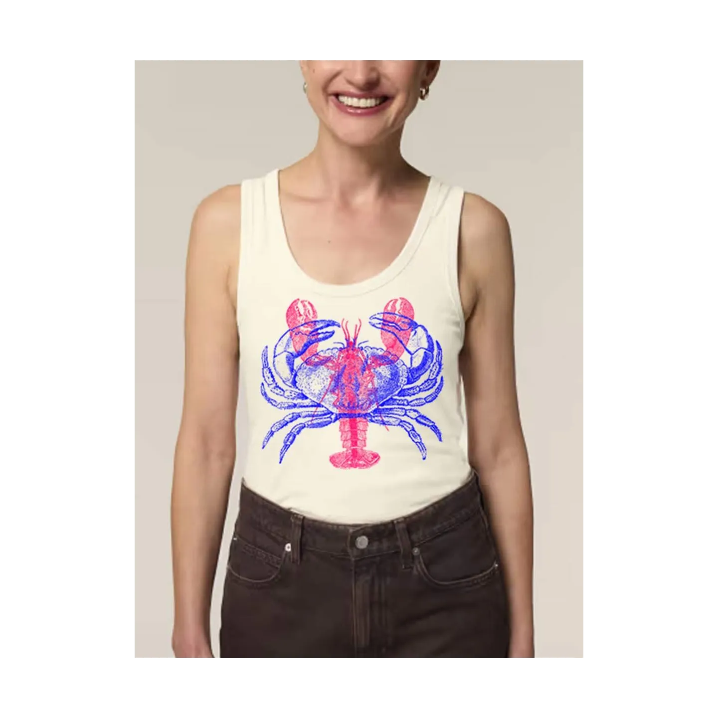 Débardeur femme "HOMARD/CRABE "