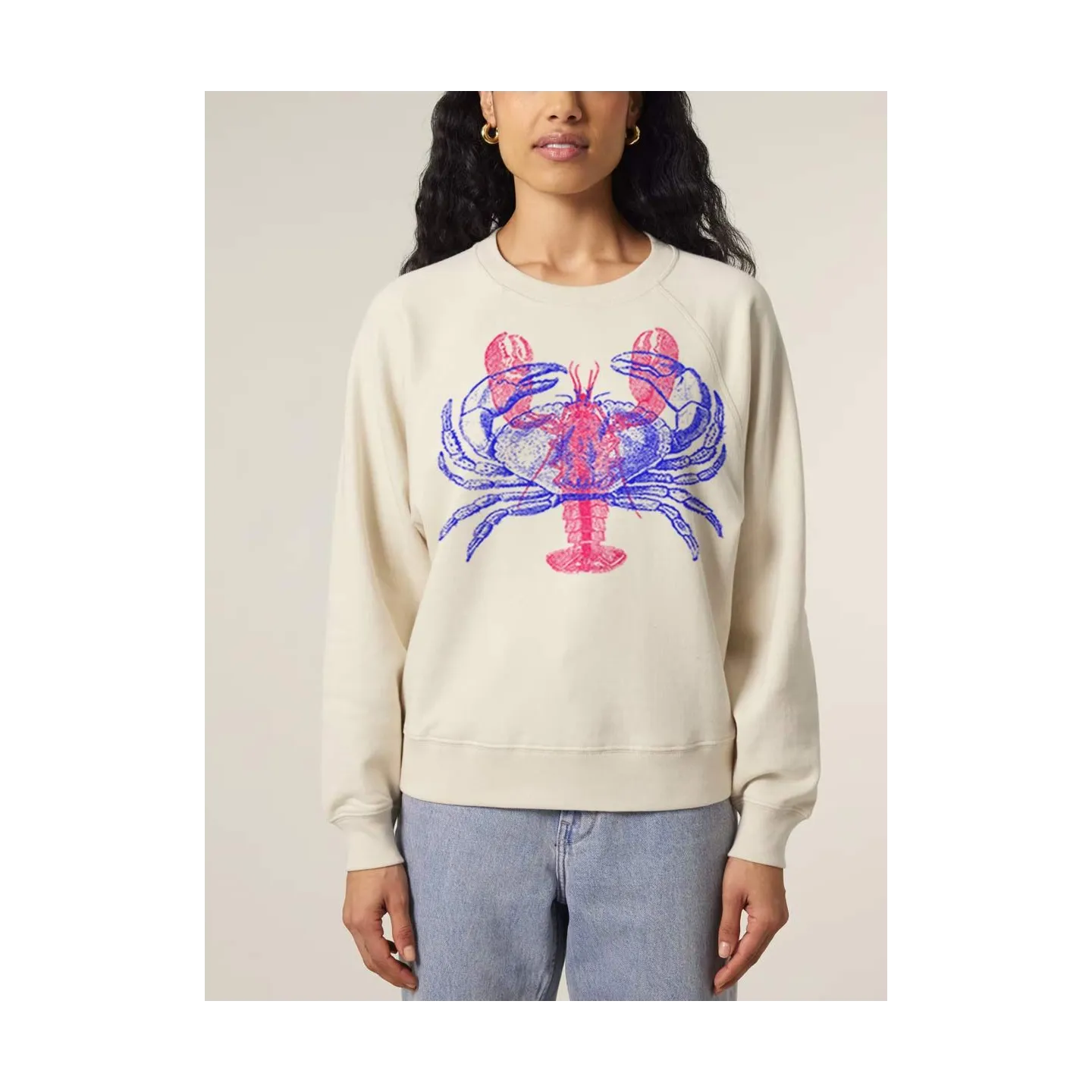 SWEAT FEMME "HOMARD/CRABE" PAR RULIANO DES BOIS