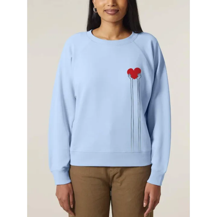 SWEAT FEMME "MAIN TENDU"