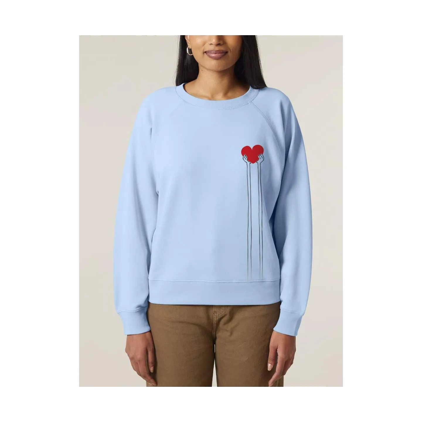 SWEAT FEMME "MAIN TENDU"