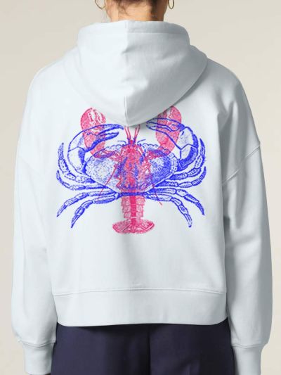 VESTE ZIP FEMME "HOMARD/CRABE" PAR RULIANO DES BOIS