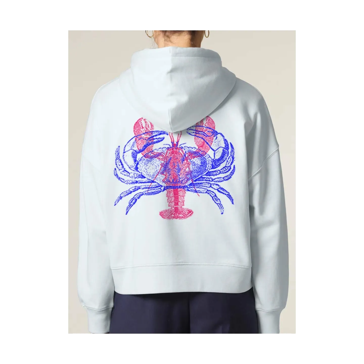VESTE ZIP FEMME "HOMARD/CRABE" PAR RULIANO DES BOIS