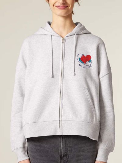VESTE ZIP FEMME "MER VEUILLEUSE"