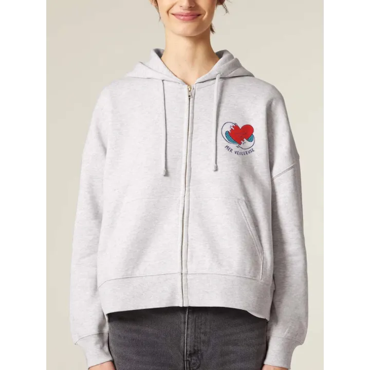 VESTE ZIP FEMME "MER VEUILLEUSE"