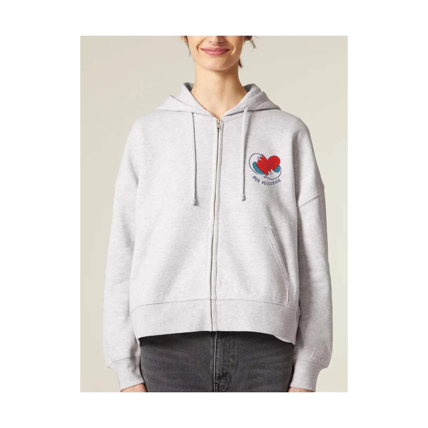 VESTE ZIP FEMME "MER VEUILLEUSE"