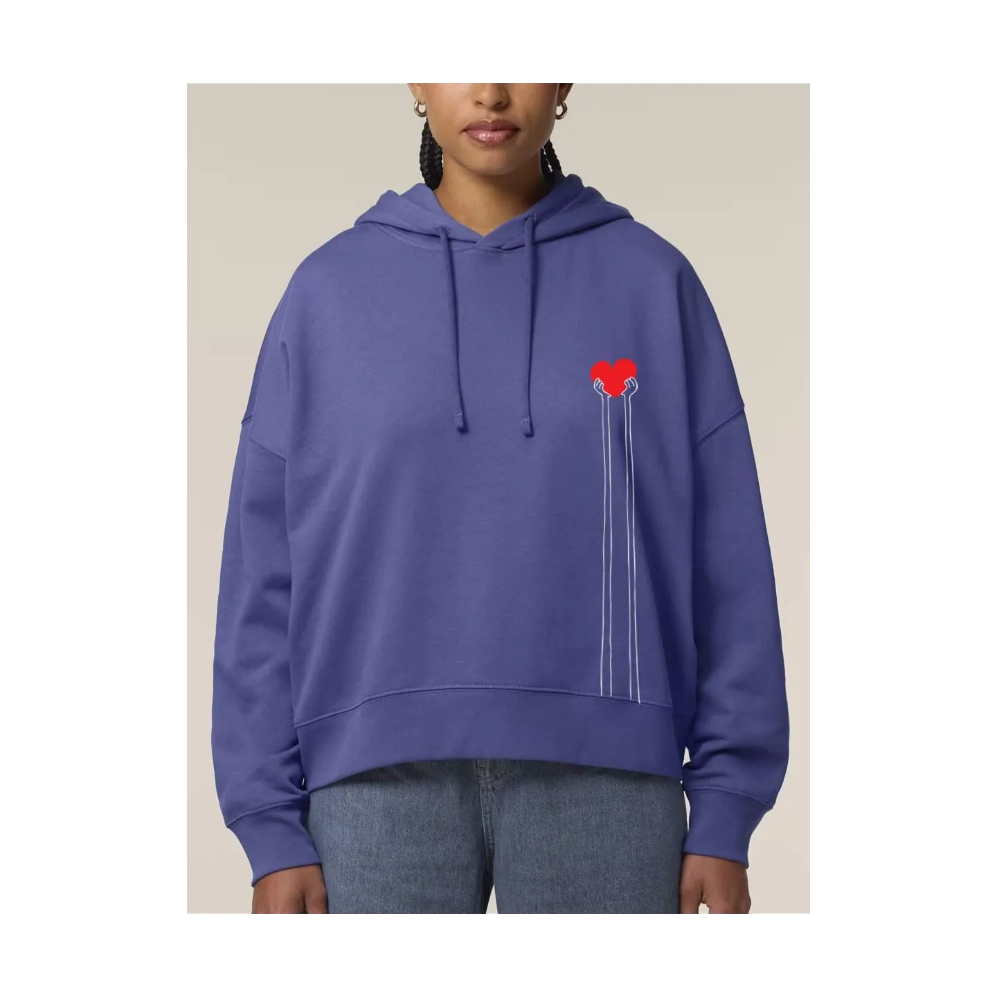 SWEAT FEMME "MAIN TENDU"