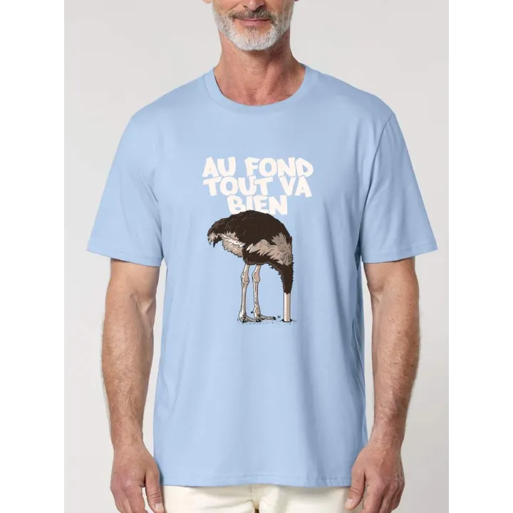 T-SHIRT HOMME "AUTRUCHE" PAR LEDUC