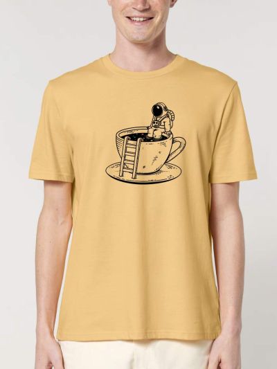 T-SHIRT HOMME "SPACE COFFEE" PAR LEDUC