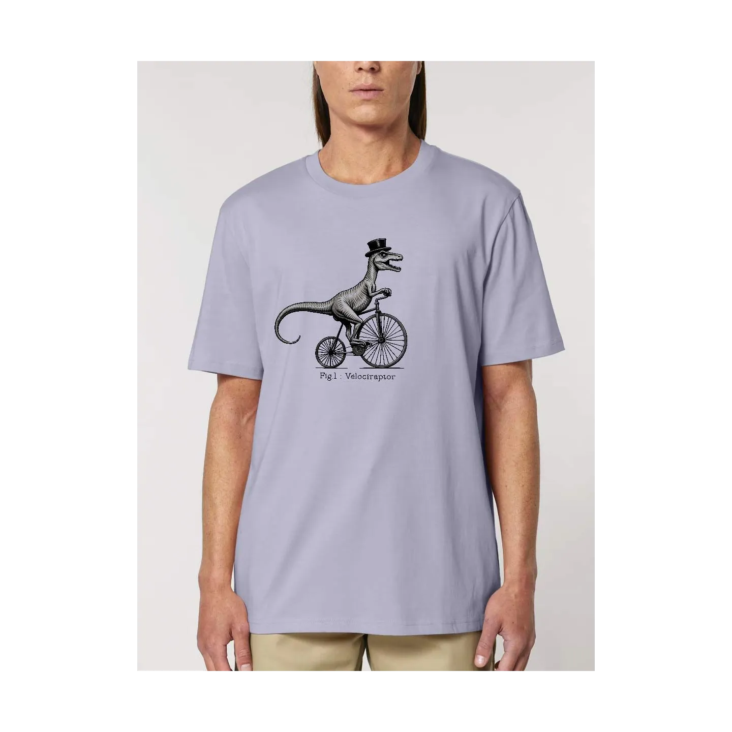 T-SHIRT HOMME "VELOCIRAPTOR" PAR LEDUC