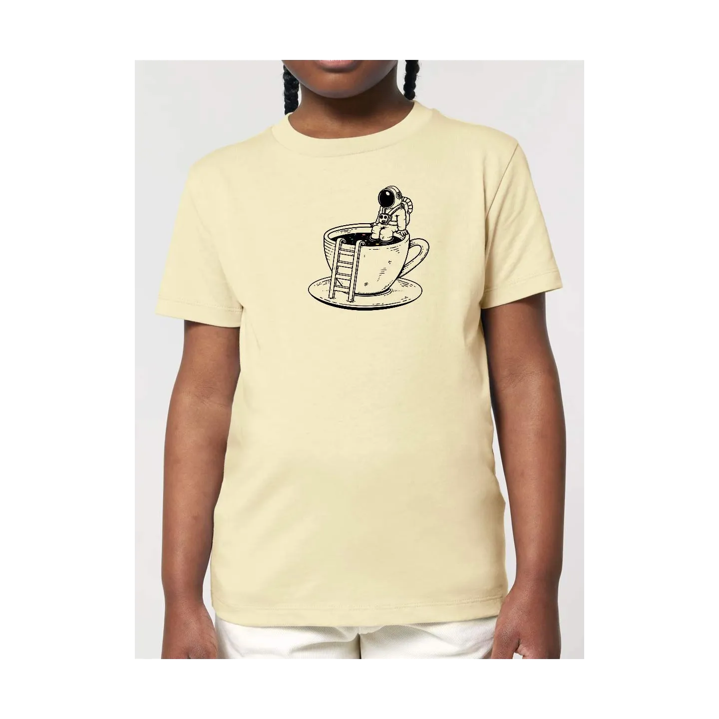 T-SHIRT ENFANT "SPACE COFFEE" PAR LEDUC