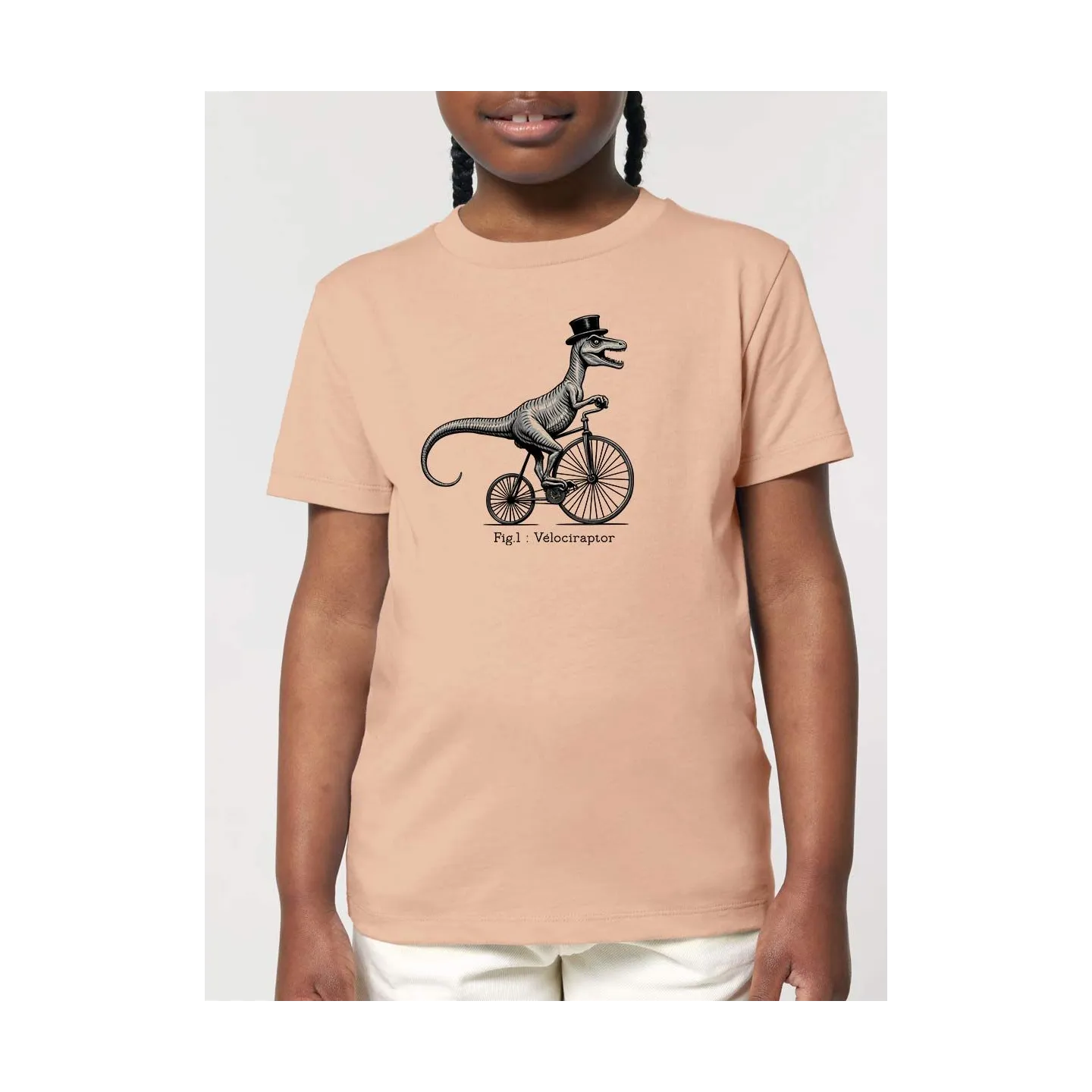 T-SHIRT ENFANT "VELOCIRAPTOR" PAR LEDUC