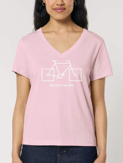 T-SHIRT FEMME "I BELIEVE I CAN RIDE" PAR LEDUC