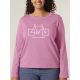 T-SHIRT MANCHES LONGUES FEMME "I BELIEVE I CAN RIDE" PAR LEDUC